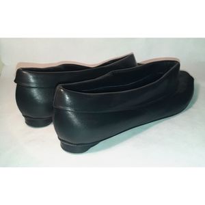 Dusica Sacks Kotur, Cuffed Peep-Toe Leather Flat
